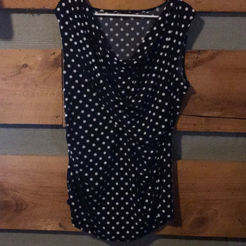 Women's silky polka for top